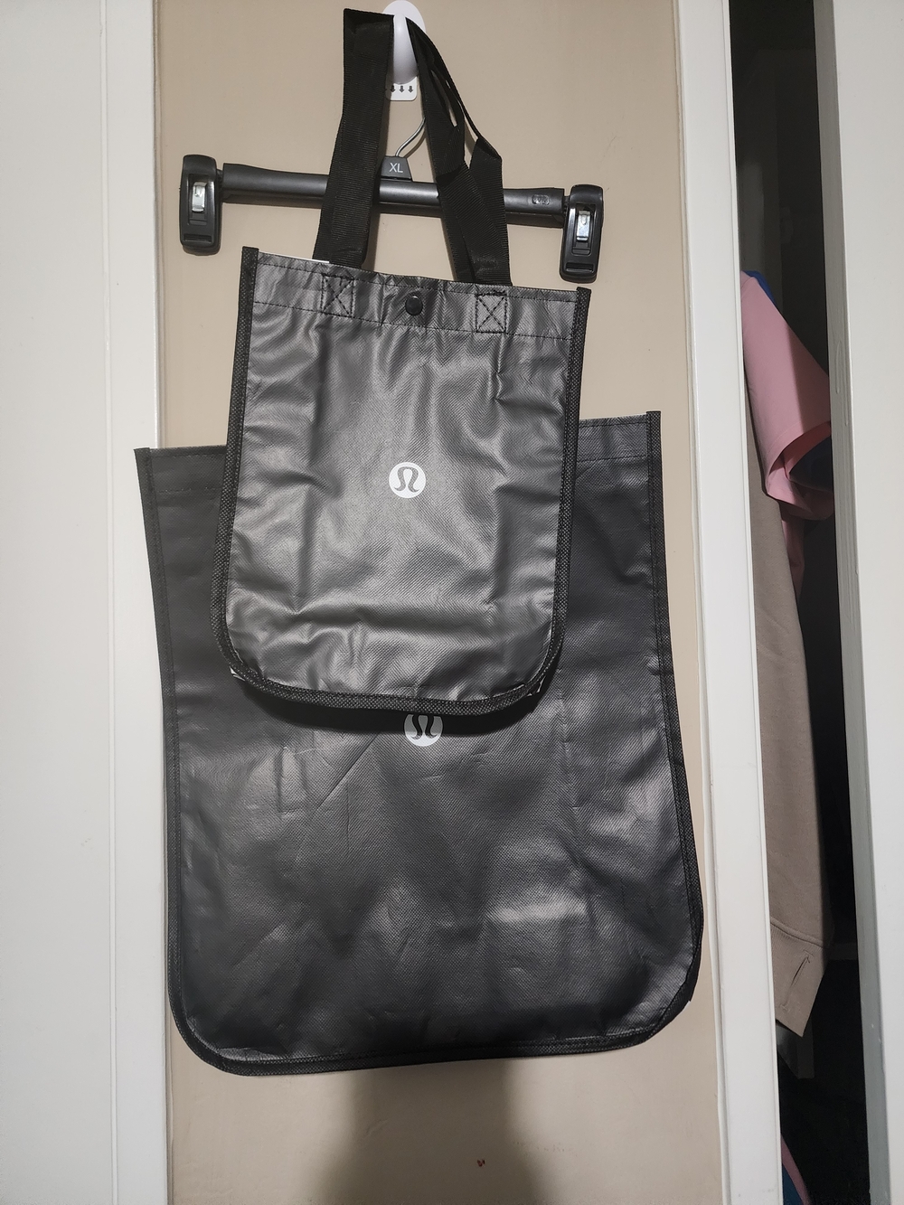 lululemon athletica Black Duffel-Style Tote Bag